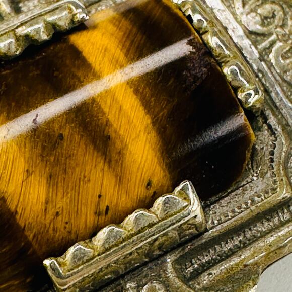 Vintage Victorian Watch Fob Chain with Decorative Locket - Picture 9 of 9